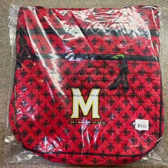 🆕Vera Bradley University of Maryland Terrapins TripleZip Hipster Crossbody Bag - Picture 10 of 11